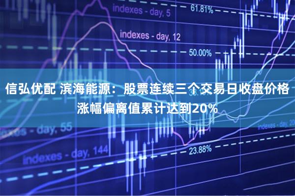 信弘优配 滨海能源：股票连续三个交易日收盘价格涨幅偏离值累计达到20%